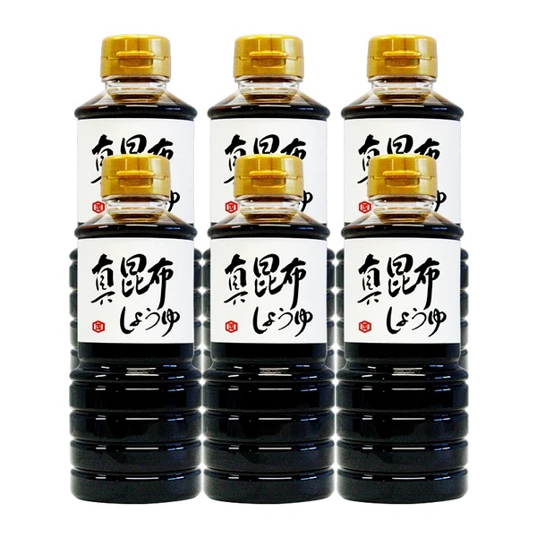 キッコーカワイチ 真昆布しょうゆ 360ml 6本入