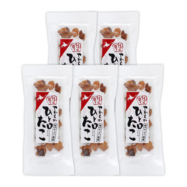 やわらか一口たこ燻製 5袋セット