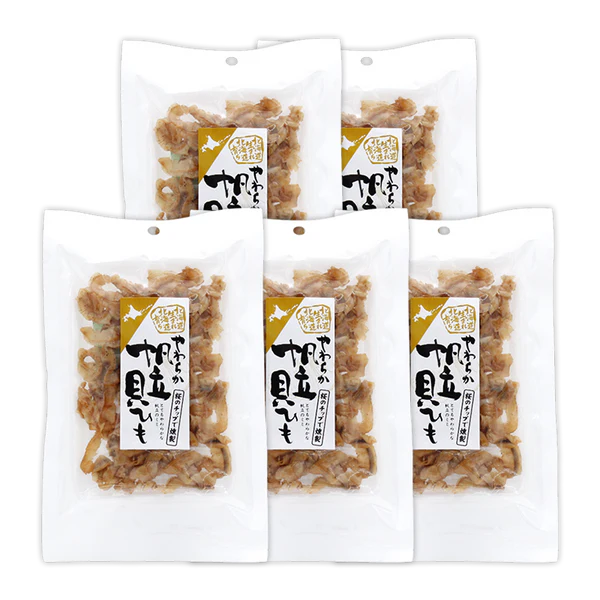 やわらか帆立貝ひも燻製 5袋セット